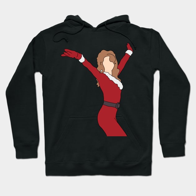 Mariah Carey Merry Christmas All I Want For Christmas Is You Hoodie by popmoments